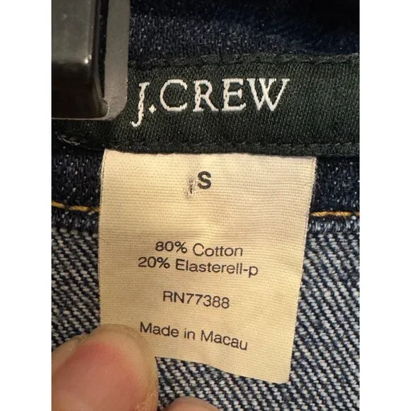 J.Crew Denim Jacket Women’s Small Blue Button-Up Long Sleeve Casual Jean Jacket - Picture 4 of 9